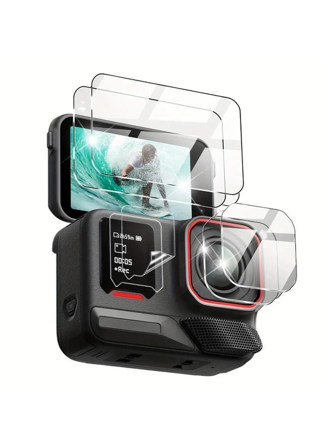 6Pcs Tempered Glass Screen Protector For Insta360 Ace Pro 2 Camera Lens - Image 2