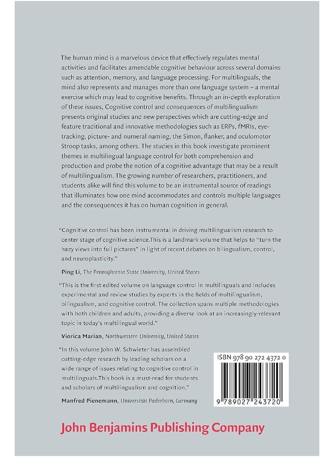 null - Cognitive Control and Consequences of Multilingualism - Image 1
