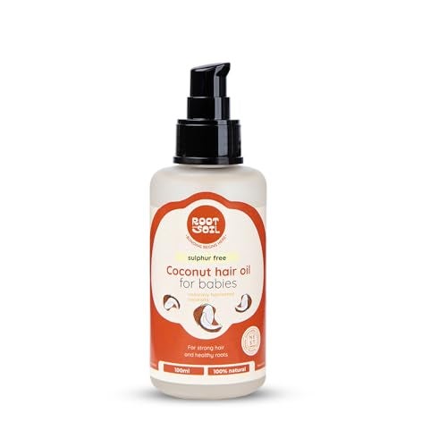 ROOT and SOIL Baby Coconut Hair Oil — 100ml | 0+ Months | Cold-Pressed | Naturally Harvested Coconuts | Sulphate-Free | Newborn & Infant Friendly | Cradle Cap & Hair Growth Support - Image 1