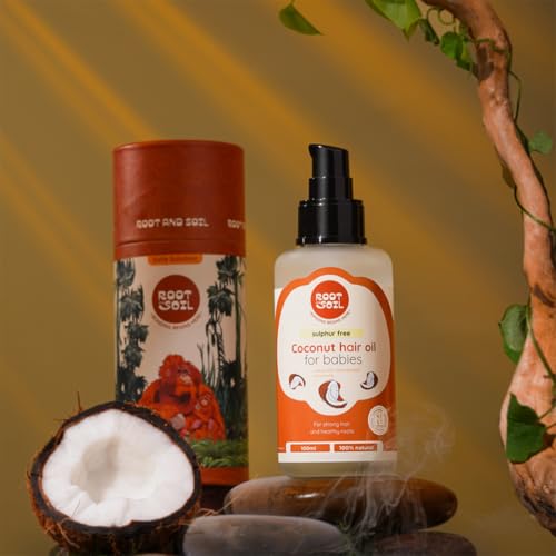 ROOT and SOIL Baby Coconut Hair Oil — 100ml | 0+ Months | Cold-Pressed | Naturally Harvested Coconuts | Sulphate-Free | Newborn & Infant Friendly | Cradle Cap & Hair Growth Support - Image 2