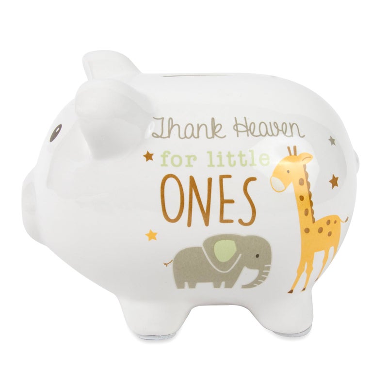 Baby Essentials My First Piggy Bank, Baby's First Piggy Banks for Boys and Girls (Thank Heaven Animals) - Image 2
