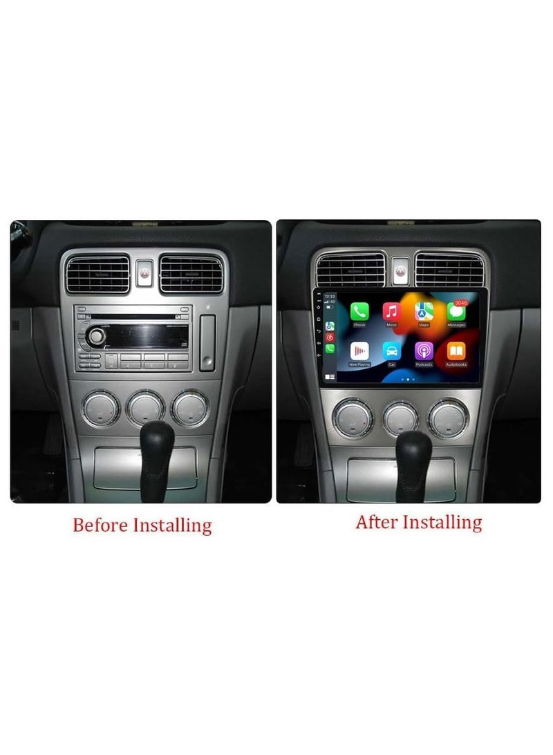 SHEZA STAR Android Car Stereo for Subaru Forester SG 2002-2008 2GB RAM 32GB ROM Support Carplay, Mirror Link Wi-Fi BT, Radio GPS Navigation, 9 Inch IPS Touch Screen with AHD Camera Included - Image 2