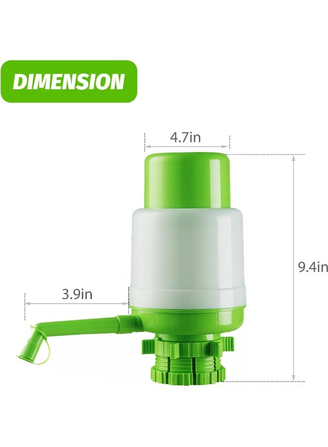 Universal Hand Press Manual Water Bottle Pump – Portable Drinking Water Dispenser for 2-6 Gallon Bottles – Food-Grade Material with Hygienic Cap & Vacuum Action for Camping, Office & Home Use - Image 4