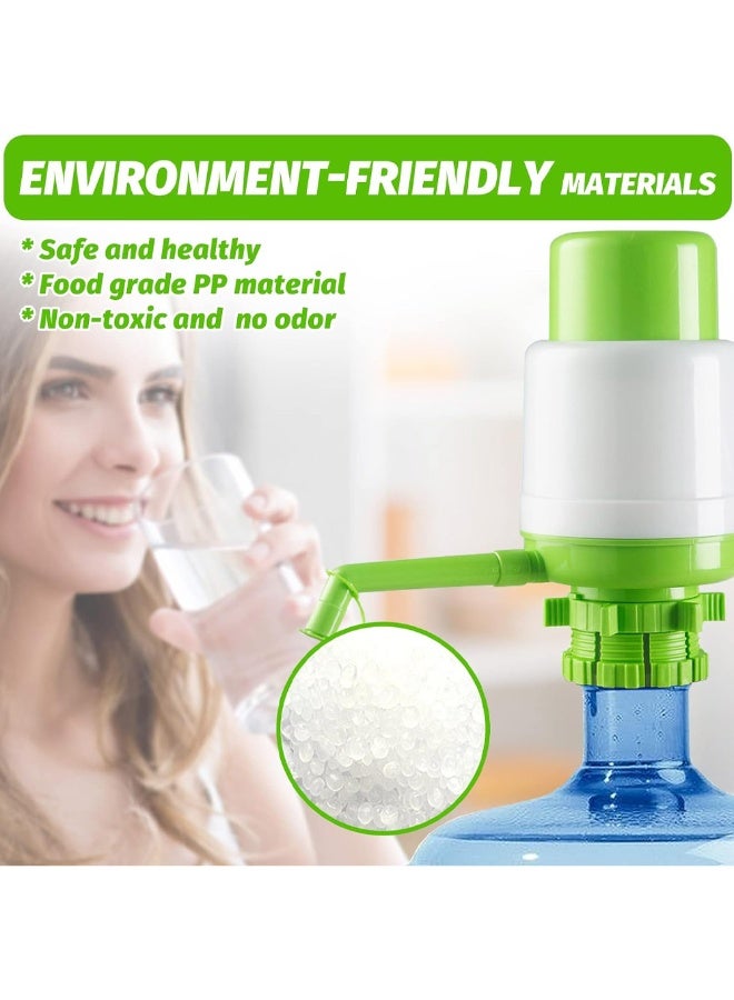 Universal Hand Press Manual Water Bottle Pump – Portable Drinking Water Dispenser for 2-6 Gallon Bottles – Food-Grade Material with Hygienic Cap & Vacuum Action for Camping, Office & Home Use - Image 5