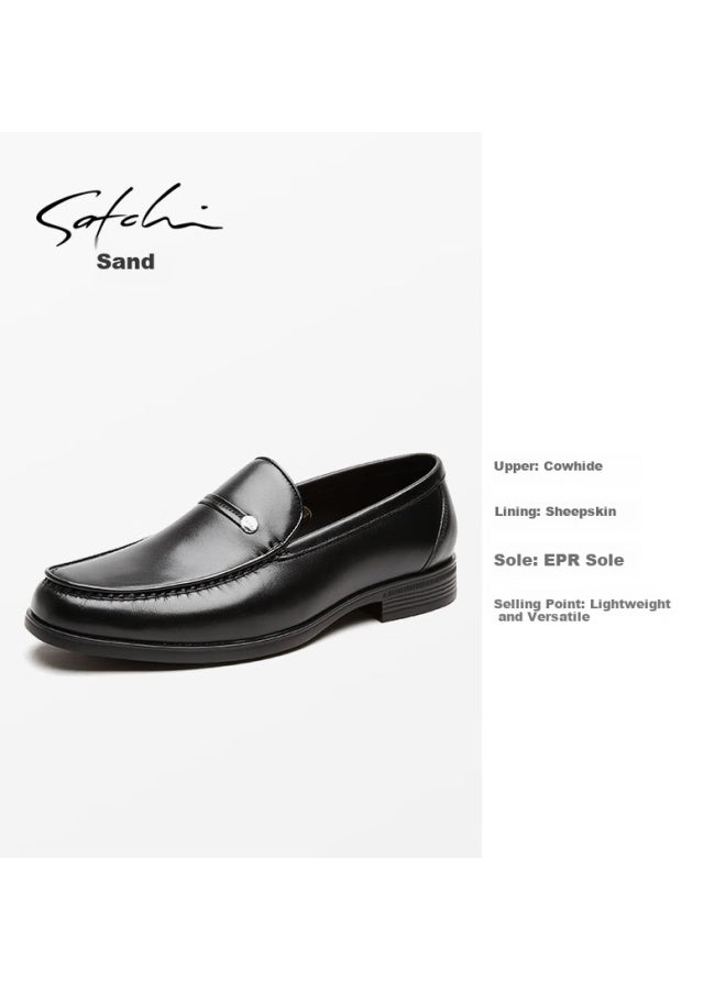 Satchi Men's Leather Slip-on Business Casual Shoes