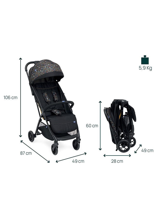 Chicco Baby Glee Stroller, 0M - 4Y, Playful Black  - Image 2