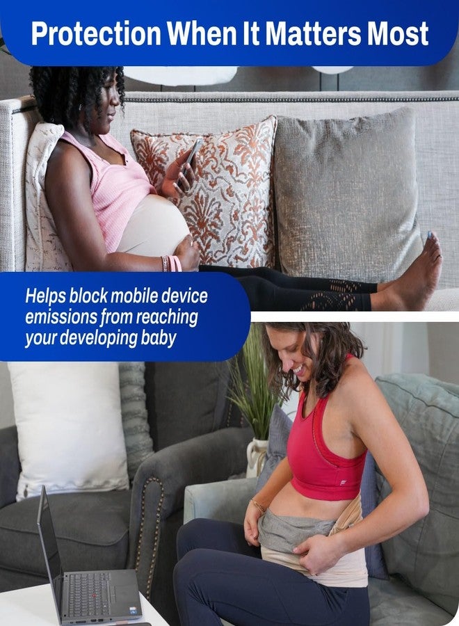 DefenderShield EMF & 5G Radiation Blocking Baby Belly Band for Pregnancy Maternity Viscose made from Bamboo/Cotton Blend (Small 2-8, US) - Image 3