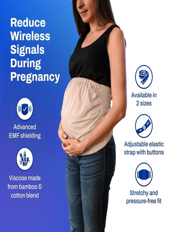 DefenderShield EMF & 5G Radiation Blocking Baby Belly Band for Pregnancy Maternity Viscose made from Bamboo/Cotton Blend (Small 2-8, US) - Image 2