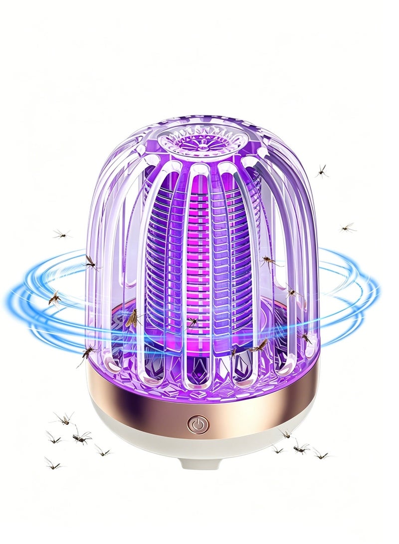 Baby-safe Insect Killer, Mosquito Killer With Led Light, Outdoor Indoor Fly Trap, Insect Repellent Electric Fly Trap Silent Operation, Suitable For Courtyard - Image 1
