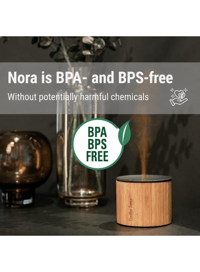 StadlerForm Swiss Design Aroma Diffuser Nora with Bamboo Housing and Aluminum Lid for Indoor and Outdoor Use Emits Essential Oils and Enchanting with Flame Effect Wireless up to 7 Hours Battery with 2 Years Warranty and Local Support - Image 5