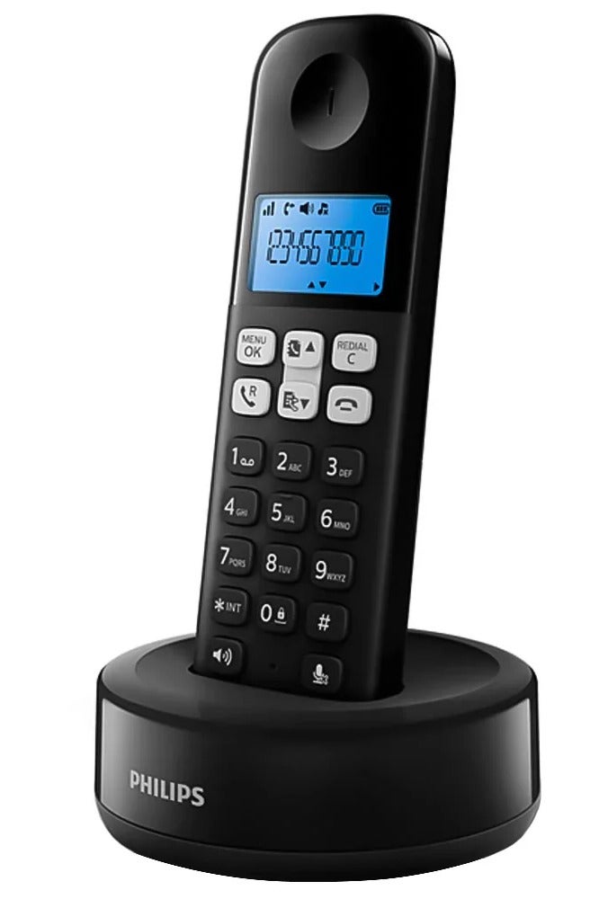 Philips D1611B/63 Cordless Telephone - Black - Image 1