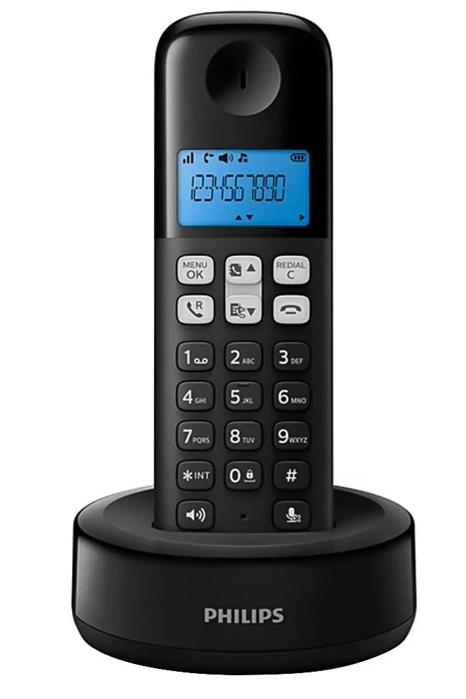 Philips D1611B/63 Cordless Telephone - Black - Image 2