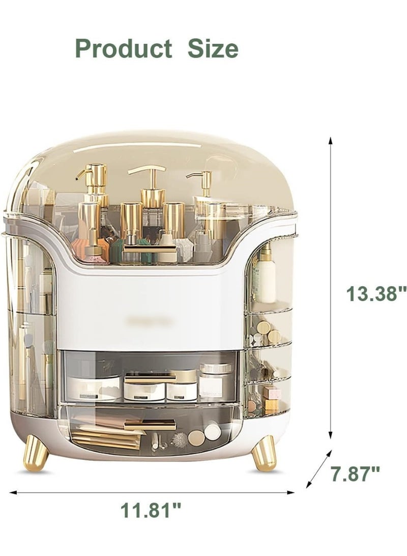 MIXDE Makeup Organizer,Cosmetic Storage Box-Easily Organizer Your Cosmetics Jewelry,Cosmetic Organizer Makeup Storage Organizer Box skincare organizers for Vanity - Image 2