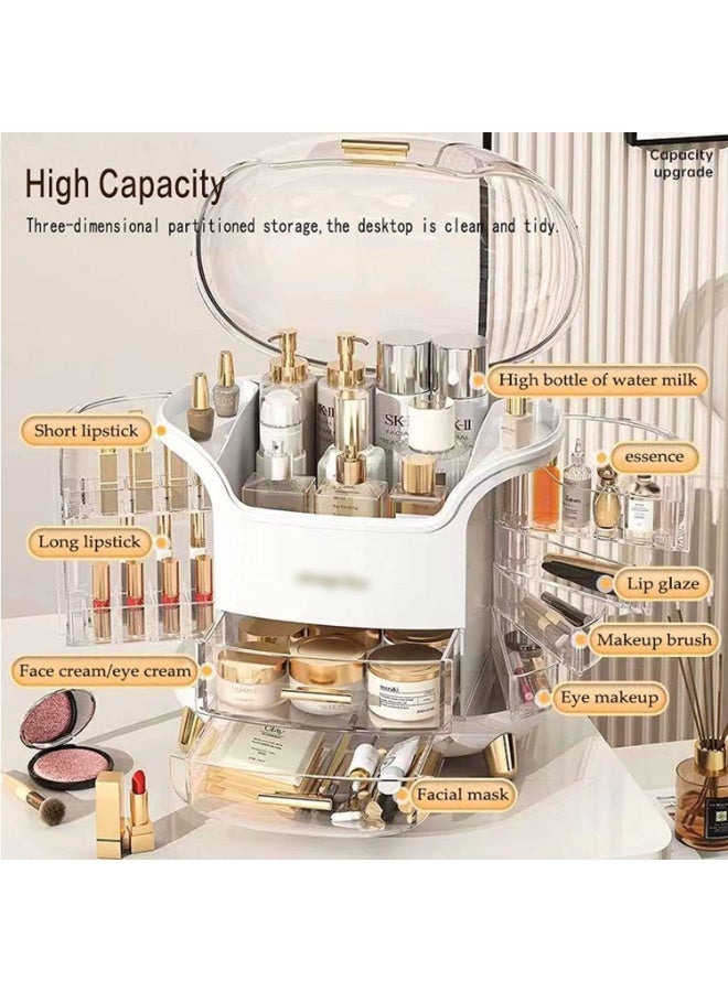 MIXDE Makeup Organizer,Cosmetic Storage Box-Easily Organizer Your Cosmetics Jewelry,Cosmetic Organizer Makeup Storage Organizer Box skincare organizers for Vanity - Image 4