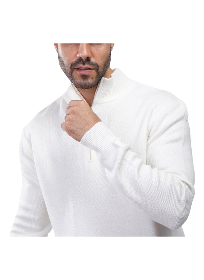 Coup - Coup Regular Fit Basic Pullover For Men Color OffWhite - Image 1