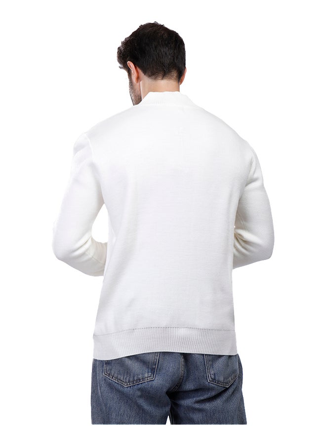 Coup - Coup Regular Fit Basic Pullover For Men Color OffWhite - Image 1