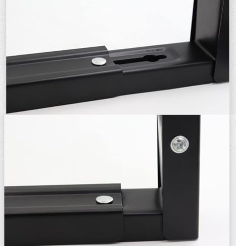 Komost 2-Pack Universal Microwave Shelf Wall Mount, Foldable Arm Adjustable Extensible Wall Hanging Microwave Brackets Oven Stand Shelf Rack - Image 3