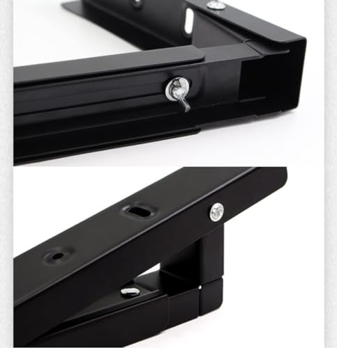Komost 2-Pack Universal Microwave Shelf Wall Mount, Foldable Arm Adjustable Extensible Wall Hanging Microwave Brackets Oven Stand Shelf Rack - Image 2