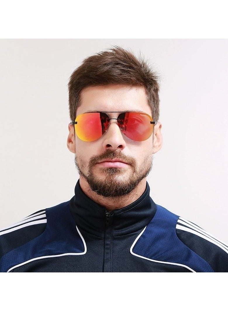 kdeam Sunglasses for men and women, polarized glasses, driving, cycling, flying, high appearance level, aluminum-magnesium sunglasses - Image 4