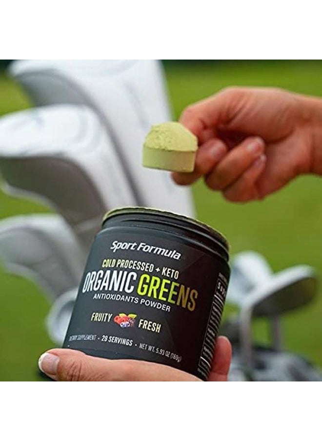 Sport Formula 99 - Organic Greens Superfood Powder, Cold Pressed Vegan and Keto Powder, Non-GMO, Low Calorie Daily Green Juice Powder - Image 1