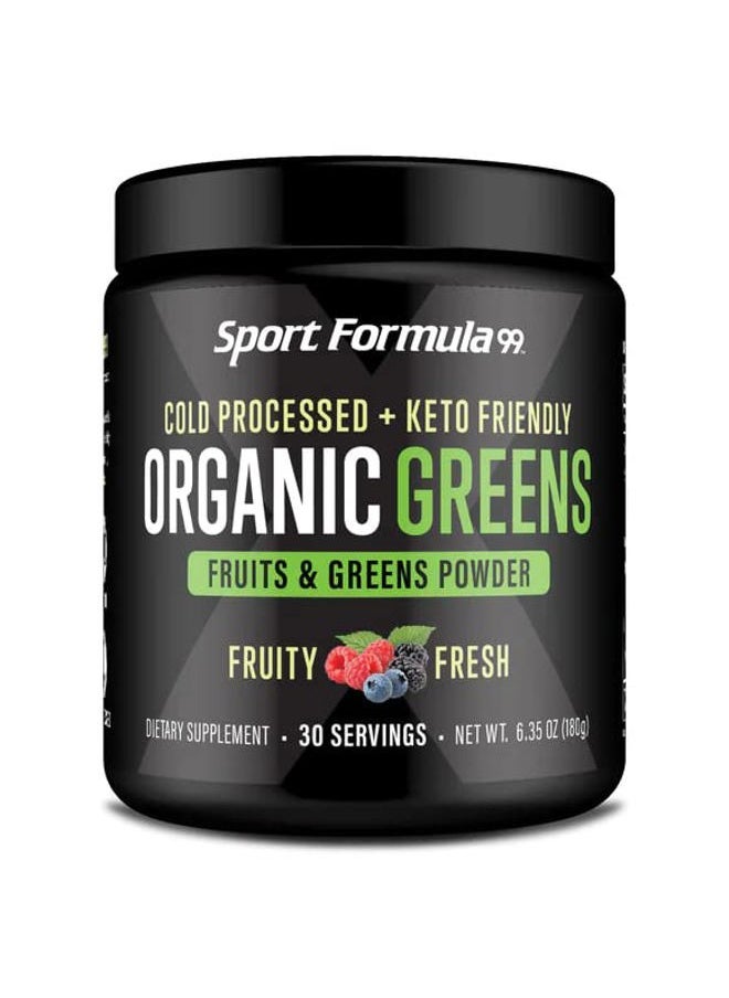 Sport Formula 99 - Organic Greens Superfood Powder, Cold Pressed Vegan and Keto Powder, Non-GMO, Low Calorie Daily Green Juice Powder - Image 1