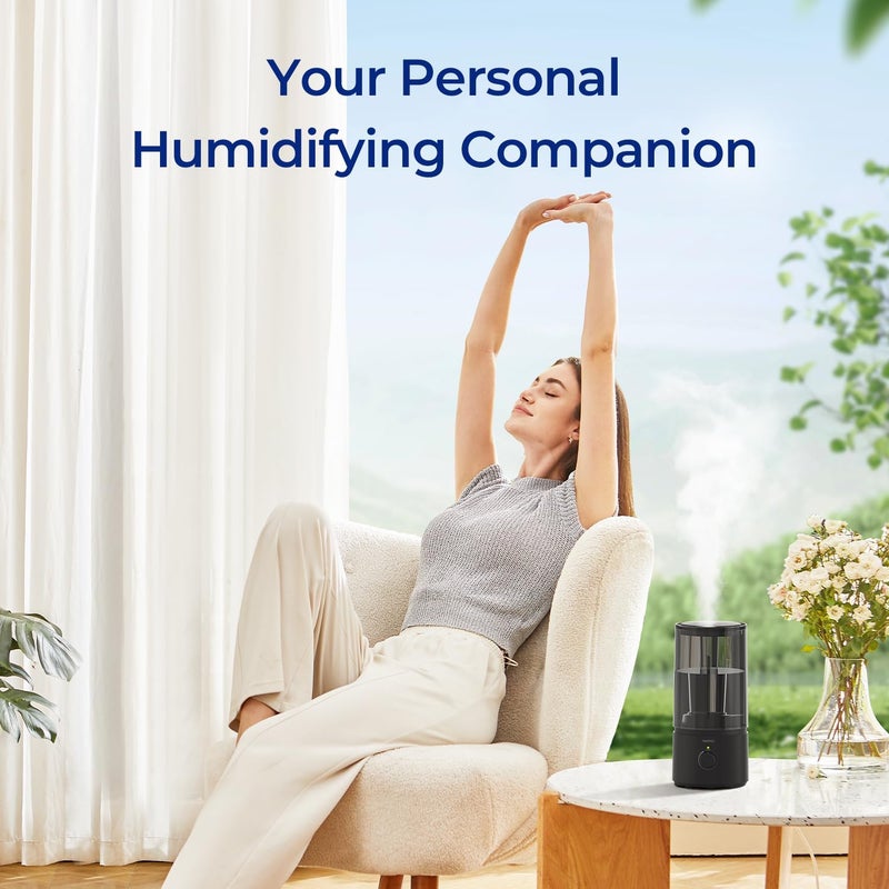 raydrop Humidifiers for Bedroom, Cool Mist Humidifiers for Babies, 1.70L Quiet Ultrasonic Humidifier, Space-Saving, Filterless, Auto Shut Off - (0.45 Gallon, US 110V) - Image 1