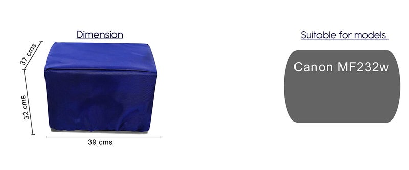 PalaP Dust Proof & Water Proof Washable protective Nylon Printer Cover Compatible for Canon MF232w-(Blue) - Image 5