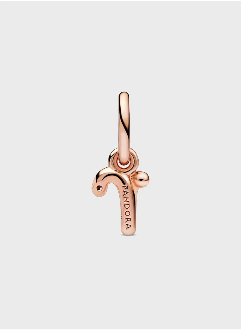 PANDORA Letter R Script Alphabet Dangle Charm