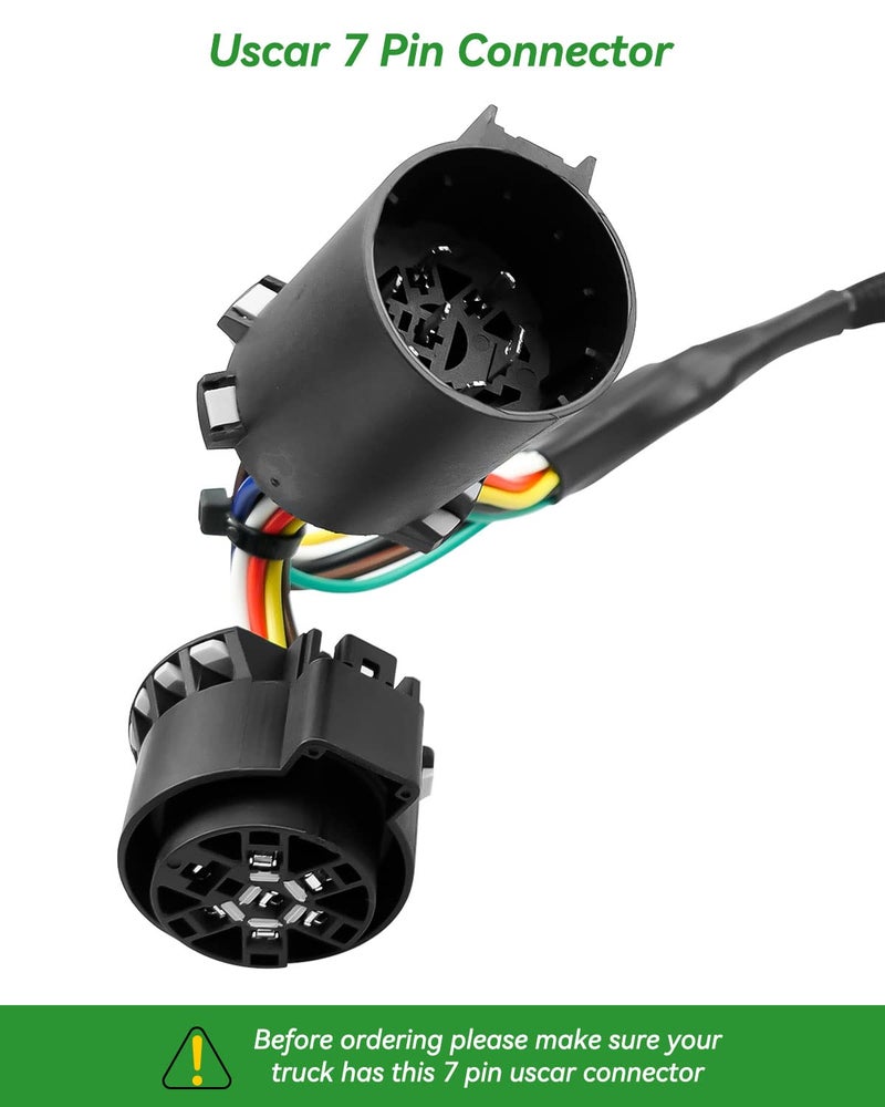 TIKSCIENCE Uscar 7 دبوس إلى 4 دبوس سلك مقطورة مع سلك عكسي 12 فولت لتركيب شريط ضوء LED في مؤخرة السيارة مناسب لشاحنة USCAR 7 طريقة موصل سلك سريع الاتصال - Image 4