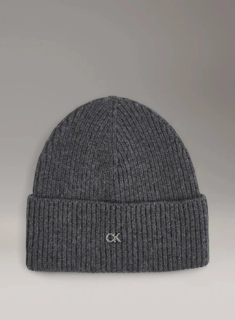 CALVIN KLEIN Wool Cashmere Blend Beanie