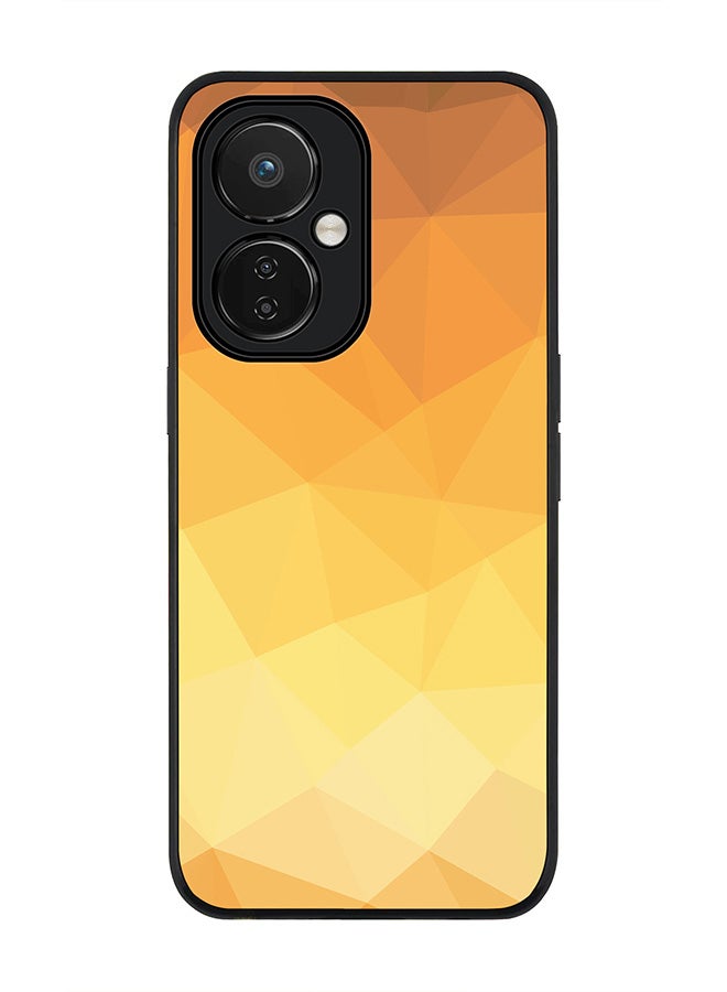 Stylizedd Rugged Black edge case for Nord CE 3 Lite Slim fit Soft Case Flexible Rubber Edges Anti Drop TPU Gel Thin Cover - Gold Bar - Image 1