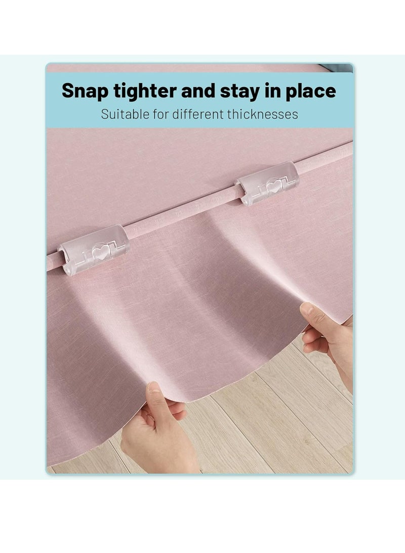 أوزيغالور 24 قطعة مشبك مرتبة، مشابك مرتبة قابلة لإعادة الاستخدام، مشبك غطاء لحاف - Image 2