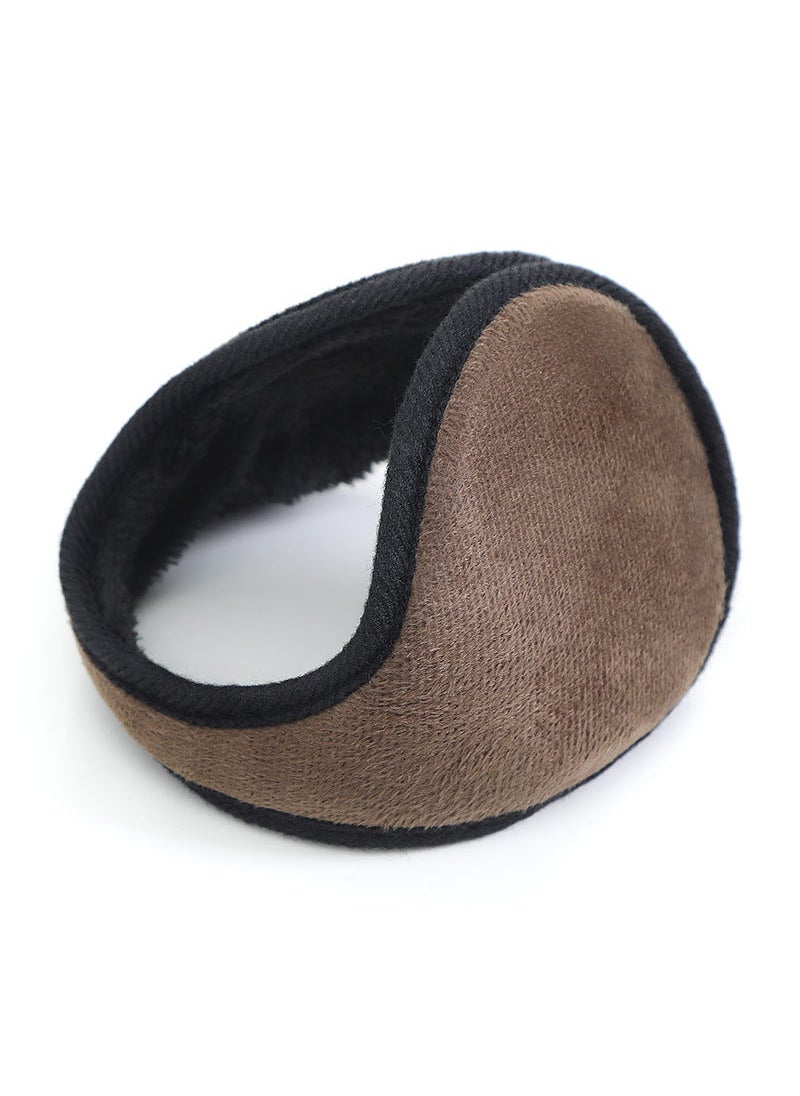 Arabest [YHI] Winter cold-proof fashion anti-freezing mens earmuffs warm earmuffs earmuffs back wear earmuffs Coffee 