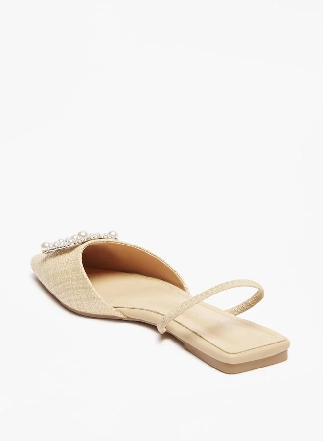 فلورا بيلا Women Embellished Pointed Toe Ballerina Shoes