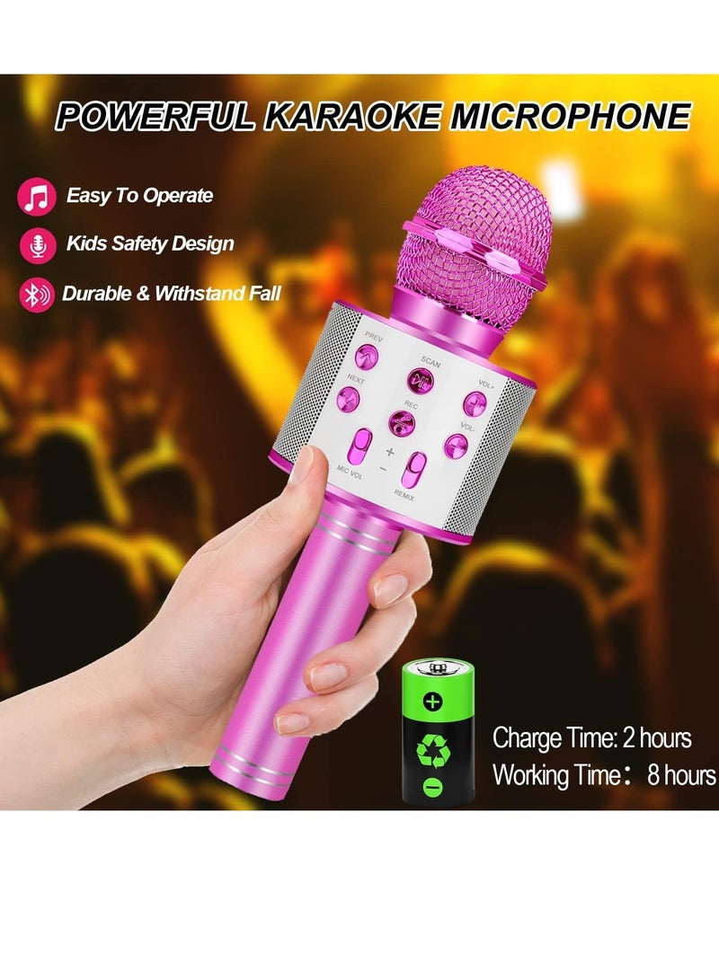 Toys for 3 16 Years Old Girls Gifts,Karaoke Microphone for Kids Age 4 12,Best Fun Birthday Gifts for 5 6 7 8 9 10 11 Years Teens Girl Boys, Purple, - Image 3