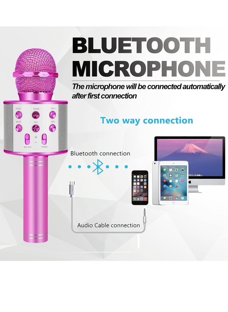 Toys for 3 16 Years Old Girls Gifts,Karaoke Microphone for Kids Age 4 12,Best Fun Birthday Gifts for 5 6 7 8 9 10 11 Years Teens Girl Boys, Purple, - Image 2