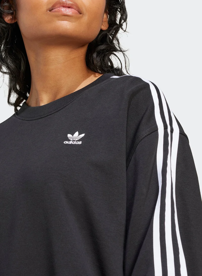 adidas Originals 3 Stripe Oversized Sweatshirt