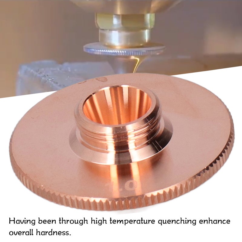 Metal Fiber Laser Cutting Nozzle: 28mm Outer Diameter 15mm Height, High Temperature Quenching Enhanced Hardness - Selected Copper Material With Superior Thermal Conductivity Corrosion Resistance, Wear - Image 4