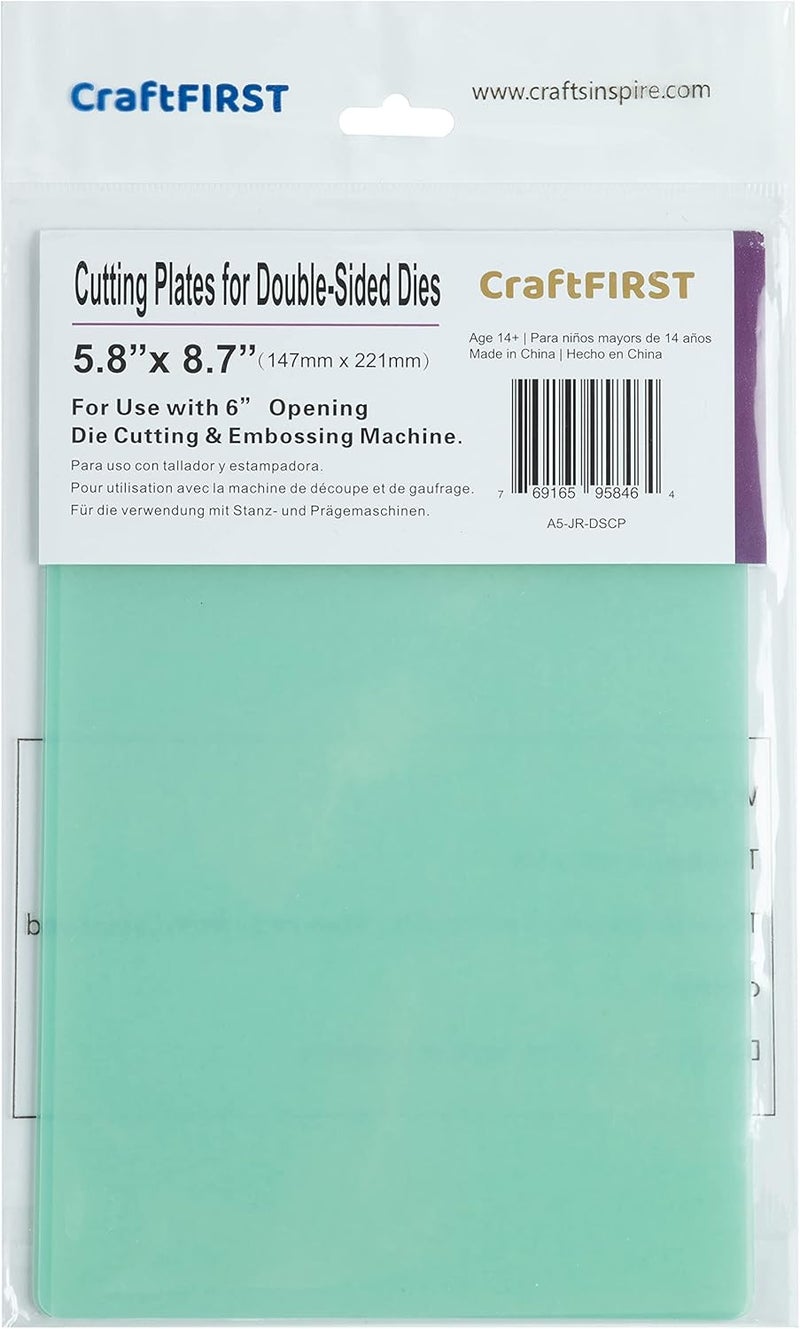 CraftFIRST Cutting Plates for Double Sided Dies 1 Pair 5.8" x 8.7" - Image 1