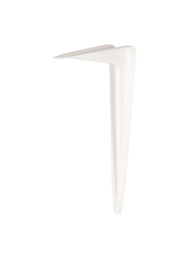 ACE 18-Gauge Wall Mount Decorative Steel Shelf Bracket White 12 x 14 Inch 5294251  - Image 3