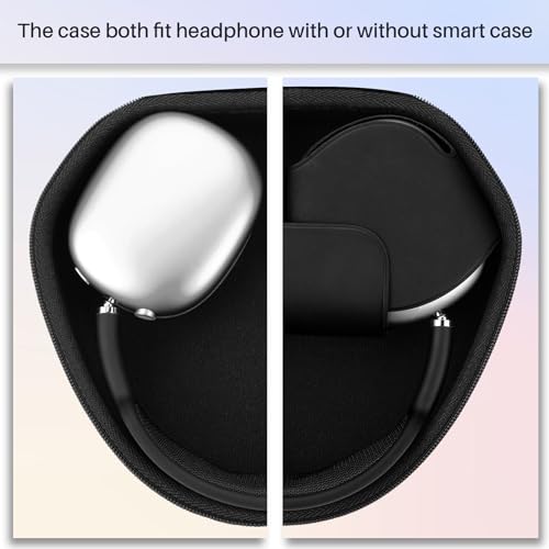 Lebakort Hard Case Compatible with Apple AirPods Max Over-Ear Headphones (Black Case) - Image 2