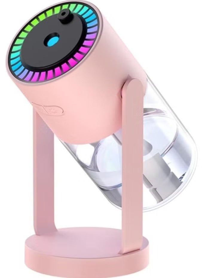 Beauenty Humidifier  Quiet Air Humidifier Oil Diffuser, Convenient Stylish Nightlight Comforting Humidifier for Home Nursery Family Car (Pink) - Image 2