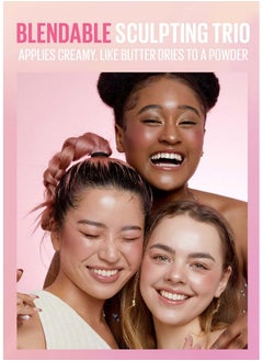 KAJA 3In1 Blendable Sculpting Trio Play Bento With Mango Seed Butter Cream Bronzer Powder Blush And Highlighter 02 Cloud Latte  - Image 3