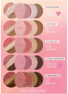 KAJA 3In1 Blendable Sculpting Trio Play Bento With Mango Seed Butter Cream Bronzer Powder Blush And Highlighter 02 Cloud Latte  - Image 2