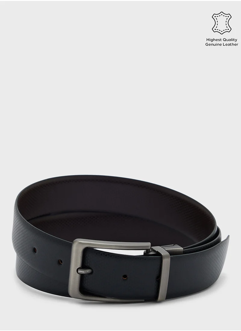 Robert Wood Faux Leather Reversible And Resizable 35Mm Formal Belt