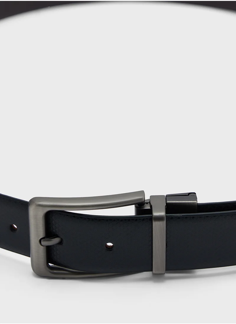 Robert Wood Faux Leather Reversible And Resizable 35Mm Formal Belt