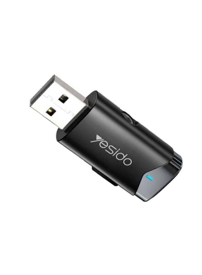 يسيدو Yesido YAU40 USB محول لاسلكي AUX مستقبل صوت - أسود - Image 2