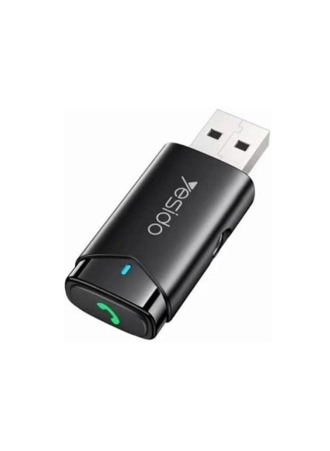 يسيدو Yesido YAU40 USB محول لاسلكي AUX مستقبل صوت - أسود - Image 1