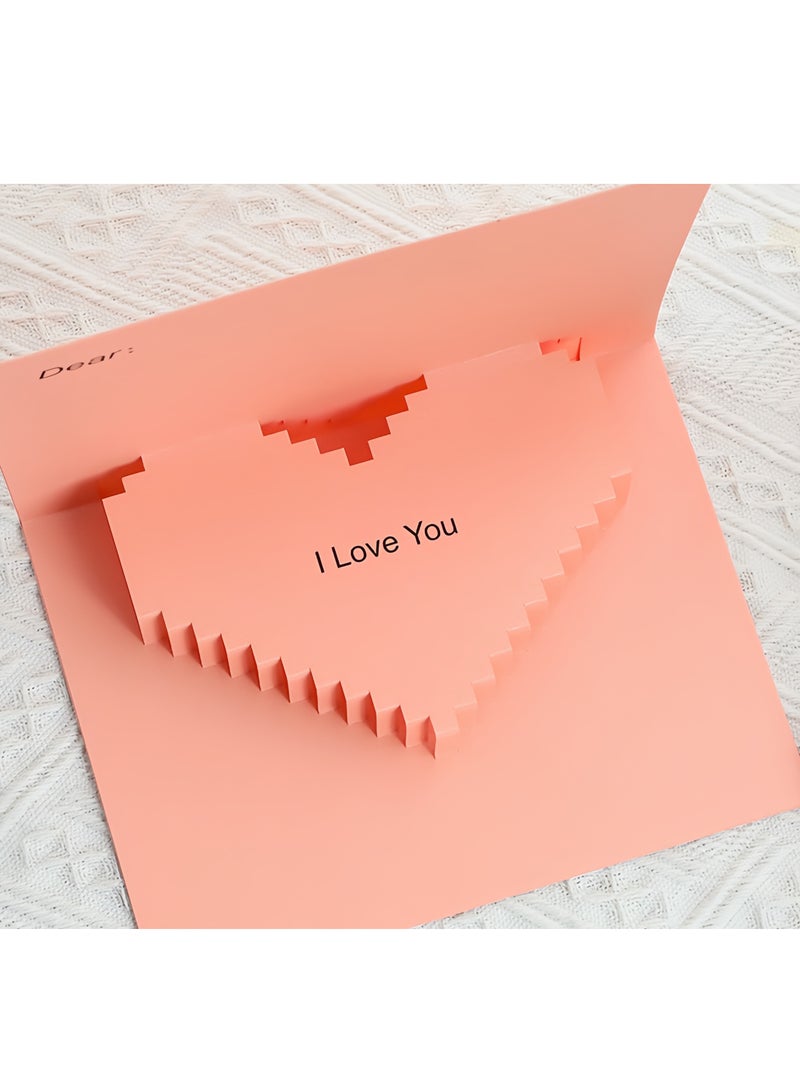 Greeting Card,3D Card, Pop Up Card, Romantic Theme Cards, Anniversary Cards for Wife Girlfriend , Birthday Cards, Happy Holidays, Spring Card, Season's Greetings (Love) - Image 2