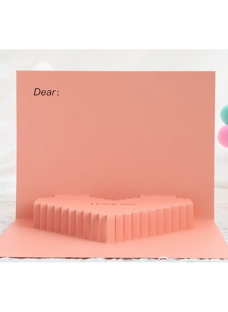 Greeting Card,3D Card, Pop Up Card, Romantic Theme Cards, Anniversary Cards for Wife Girlfriend , Birthday Cards, Happy Holidays, Spring Card, Season's Greetings (Love) - Image 3